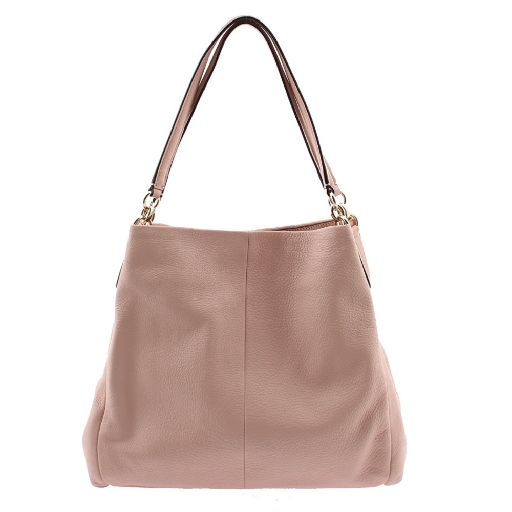 Coach Madison Phoebe Pink Leather Shoulder Bag Hobo Purse - Picture 1 of 16